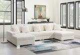 Hilton sectional sofa showing plush cushioning and ribbing detail