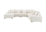 Overhead view of large U-shaped sectional configuration