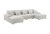 Sectional sofa with matching brown velvet accent pillows