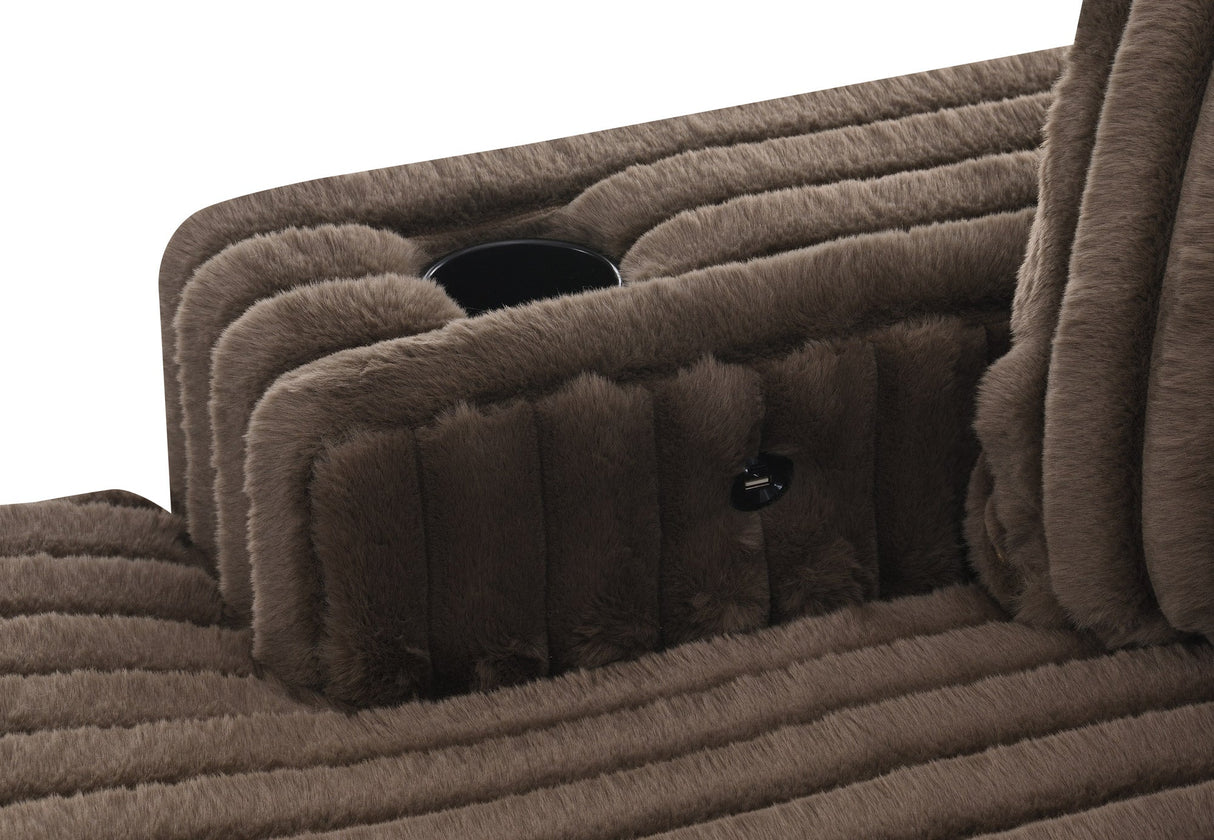 Soft shaggy fabric texture under natural lighting