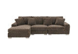 Cream White Ribbed Upholstery Detail of the Bale Sofa