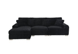 Sleek Metallic Base Detail of the Bale Living Room Sectional