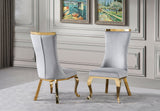 Detail view of black performance velvet upholstery and silver metal leg construction.