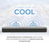 8” Essentials Comfort Reactive Medium Firm Mattress - Cooling Foam
