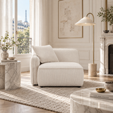 Travie Performance Corduroy Velvet LAF Corner Chair