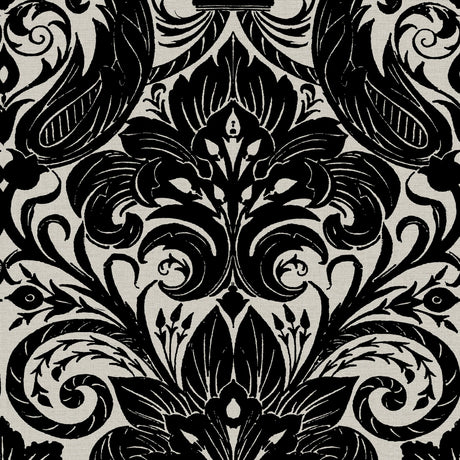 Galerie Off The Wall Damask Sauvage Wallpaper