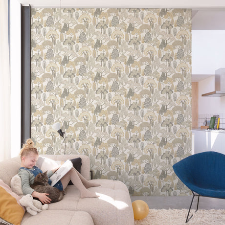 Galerie Little Dreamers Trees Motive Wallpaper
