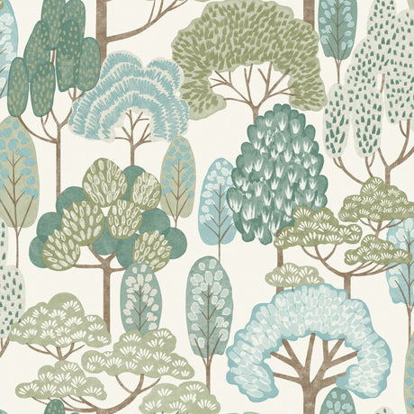 Galerie Little Dreamers Trees Motive Wallpaper