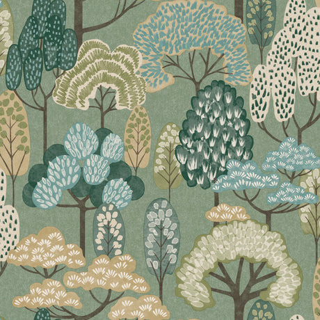 Galerie Little Dreamers Trees Motive Wallpaper