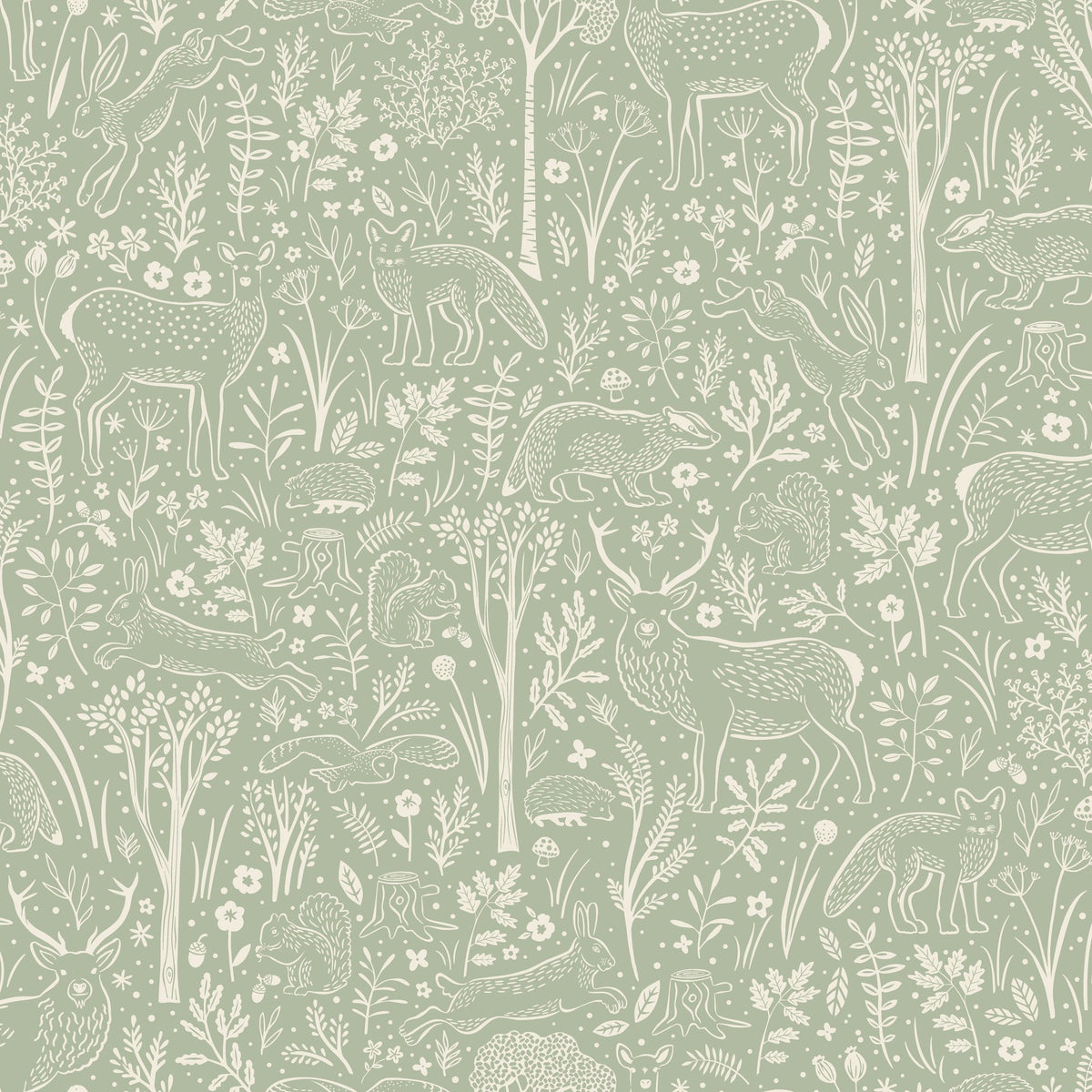 Galerie Little Dreamers Trees all-over Wallpaper