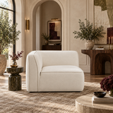 Travie Sand Upcycled Performance Linen Corner Chair