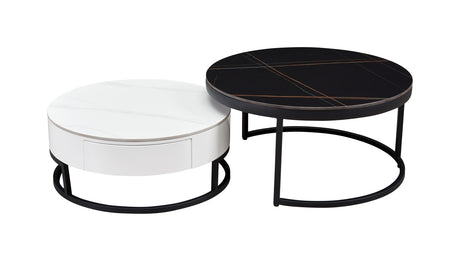 B038 Round Nesting Coffee Table Set