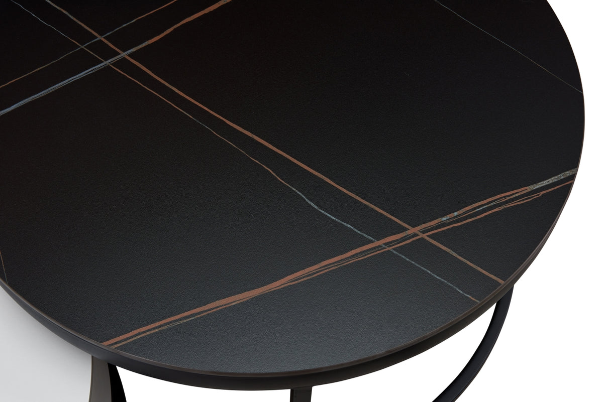 B038 Round Nesting Coffee Table Set