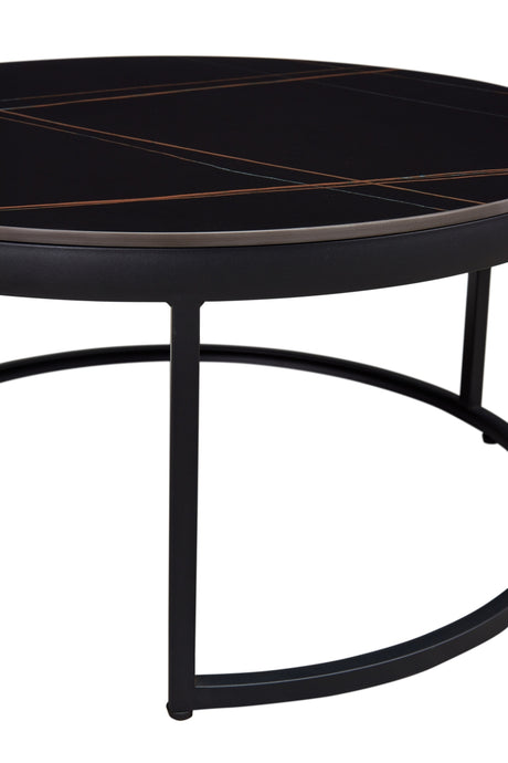 B038 Round Nesting Coffee Table Set