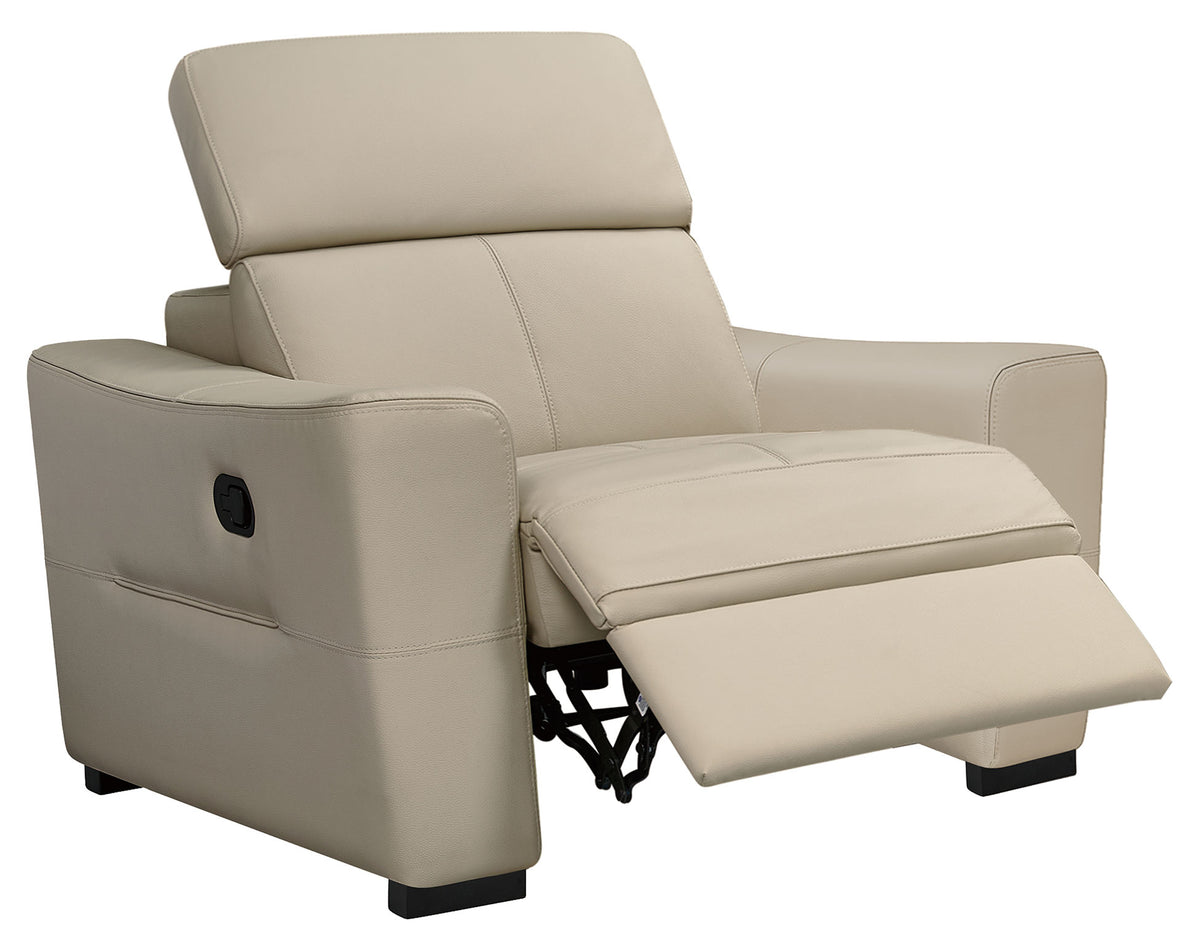 6021 Reclining Leather Sectional & Armchair