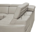 6021 Reclining Leather Sectional & Armchair