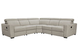 6021 Reclining Leather Sectional & Armchair