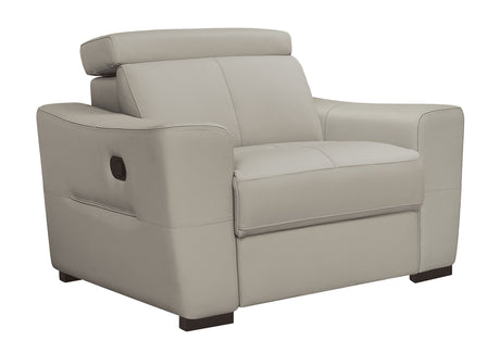 6021 Reclining Leather Sectional & Armchair