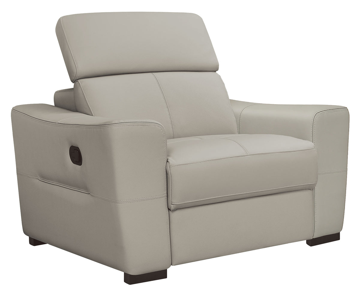 6021 Reclining Leather Sectional & Armchair