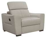 6021 Reclining Leather Sectional & Armchair