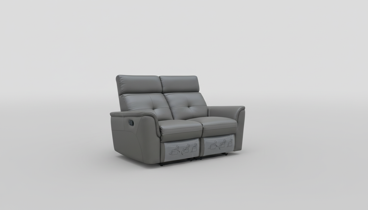 8501 Italian Leather Reclining Sofa, Loveseat & Chair