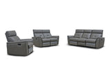 8501 Italian Leather Reclining Sofa, Loveseat & Chair