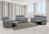 8501 Italian Leather Reclining Sofa, Loveseat & Chair