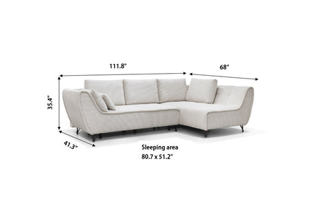 Cocoli Modern Sleeper Sectional with Bed
