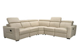 6021 Reclining Leather Sectional & Armchair