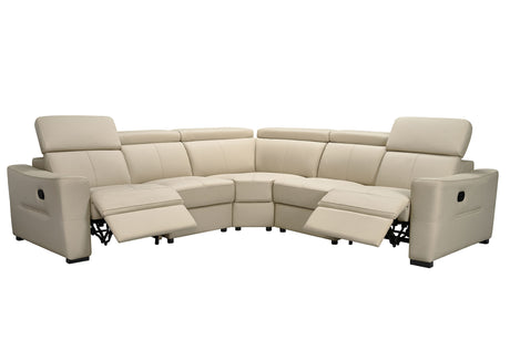 6021 Reclining Leather Sectional & Armchair