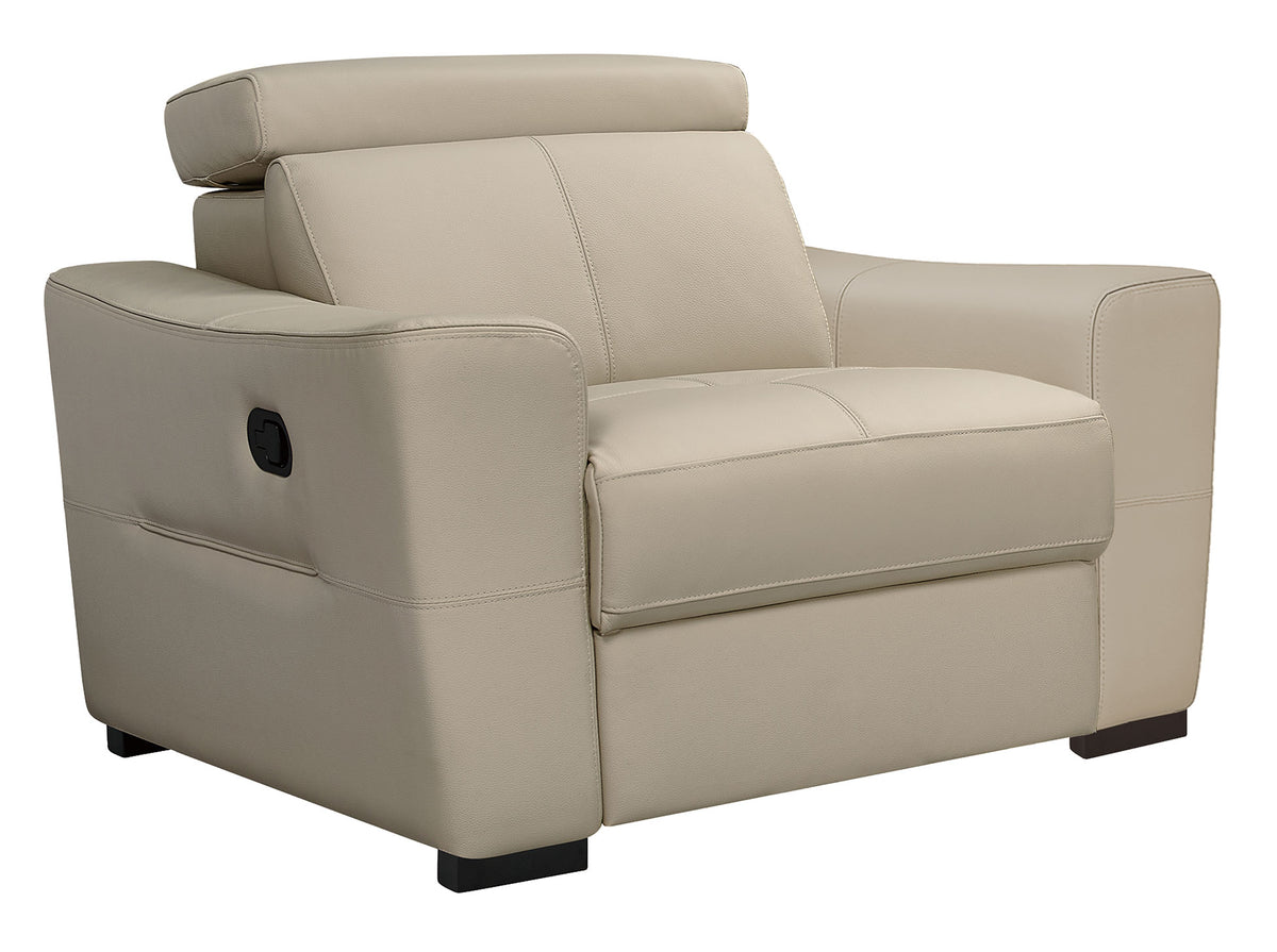 6021 Reclining Leather Sectional & Armchair