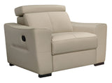 6021 Reclining Leather Sectional & Armchair