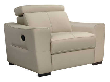 6021 Reclining Leather Sectional & Armchair