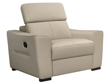6021 Reclining Leather Sectional & Armchair