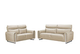6053 Modern Leather Sofa, Loveseat & Chair