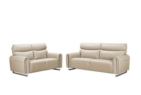 6053 Modern Leather Sofa, Loveseat & Chair