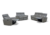 8501 Italian Leather Reclining Sofa, Loveseat & Chair