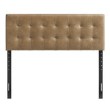 Lily Tufted Vegan Leather Headboard - Adjustable Height Upholstered Bed Back - Twin Full Queen King