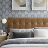 Lily Tufted Vegan Leather Headboard - Adjustable Height Upholstered Bed Back - Twin Full Queen King