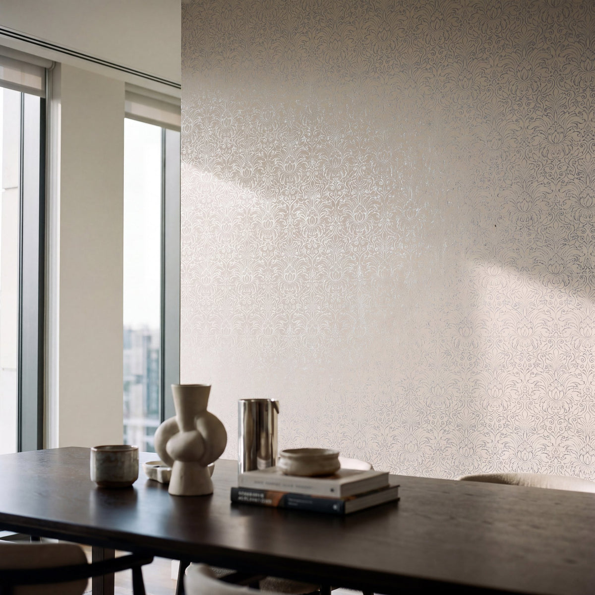 Galerie Metallic FX 2 Damask Wallpaper