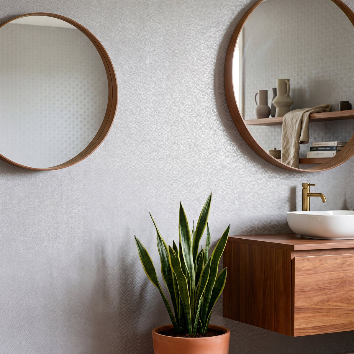 Galerie Metallic FX 2 Square Geometric Wallpaper