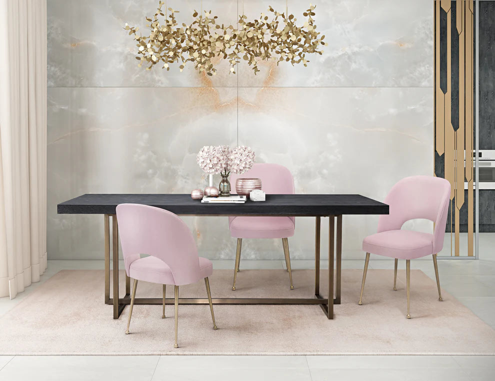 Swell Light Grey Velvet Chair
