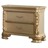 Grand Traditional Miranda Ornate Gold Finished Master Bedroom Set