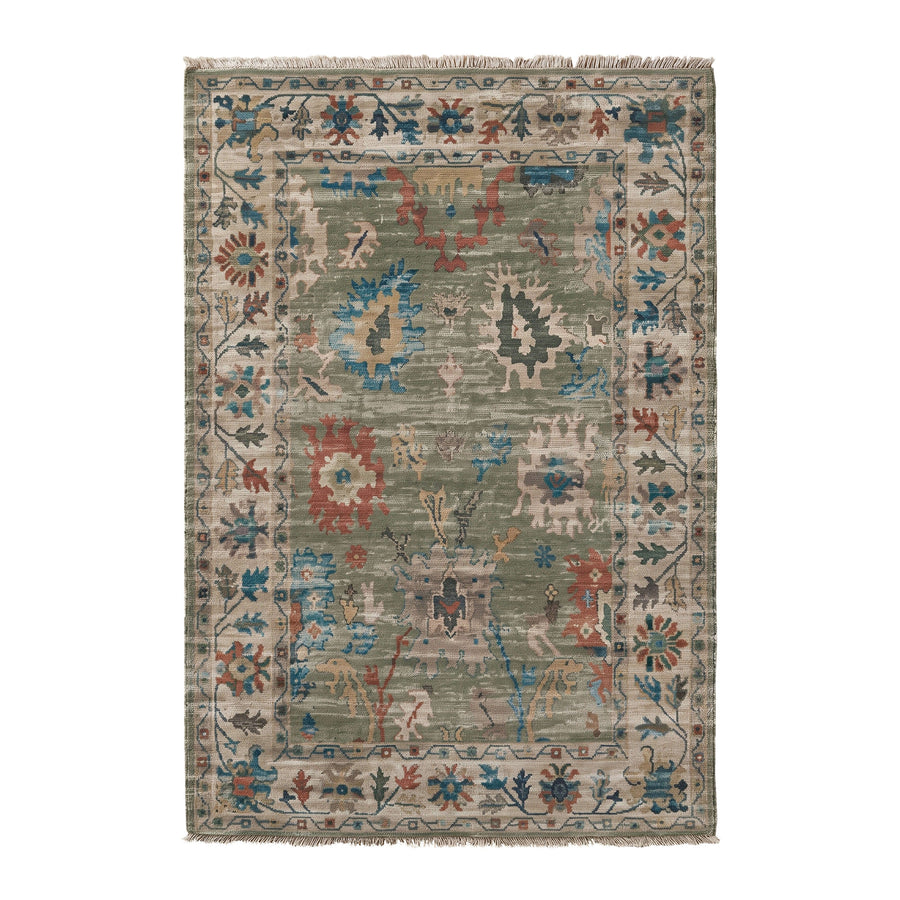 Karastan Liora Othello Fern Traditional Area Rug - Machine Woven Polyester, Made in Turkey