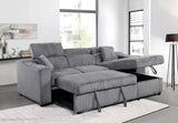 Close-up of the high-density foam cushions on the contemporary sectional
