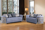 FOAK Ryan 2-piece living room set showing sofa and loveseat in a modern interior setting