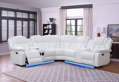 Ruiz collection sectional showing modular components