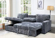 Queens L-Shaped Sectional Sofa in White Ribbed Upholstery