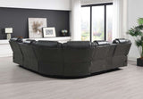 Home theater recliner sofa with modern LED features