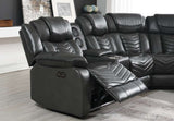 Multi-seat reclining sectional for large families